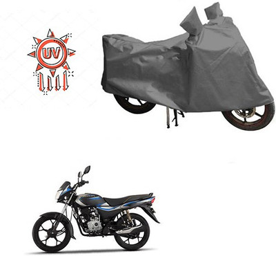 THE REAL ARV Waterproof Two Wheeler Cover for Bajaj(Platina, Grey)