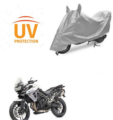 saanvi Two Wheeler Cover for Triumph(Tiger 800 XR, Silver)