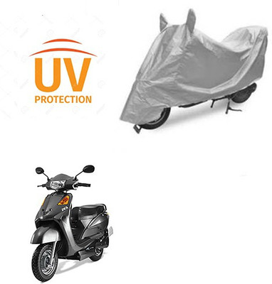Atulit enterprises Two Wheeler Cover for Indus(Yo Spark, Silver)