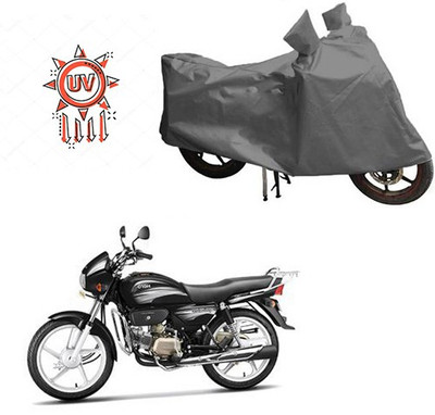 THE REAL ARV Waterproof Two Wheeler Cover for Hero(Splendor Plus, Grey)