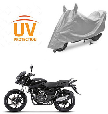 saanvi Two Wheeler Cover for Bajaj(Pulsar, Silver)