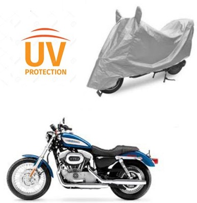 saanvi Two Wheeler Cover for Harley Davidson(XL 883, Silver)