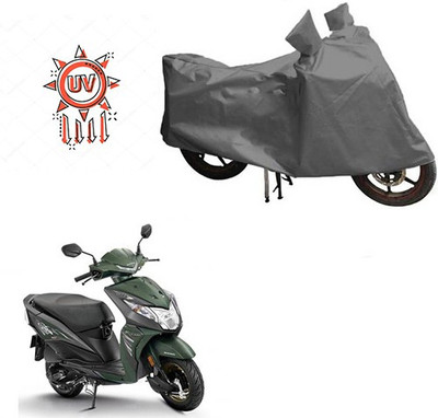 HYBRIDS COLLECTION Waterproof Two Wheeler Cover for Honda(Dio, Grey)