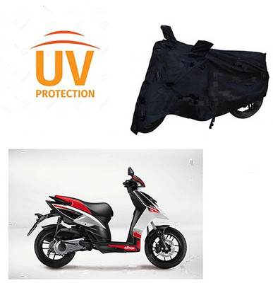 Amozkart Two Wheeler Cover for Aprilia(SR 125, Black)