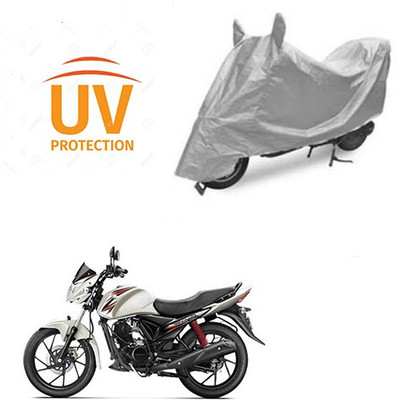 saanvi Two Wheeler Cover for Suzuki(Sling Shot, Silver)