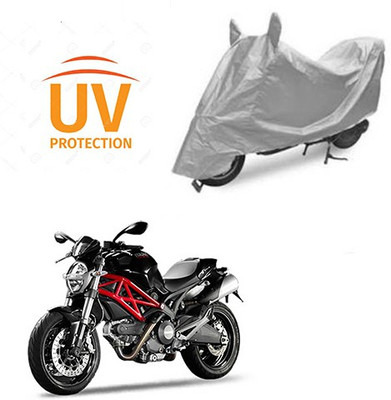 Atulit enterprises Two Wheeler Cover for Ducati(Monster 796 S2R, Silver)