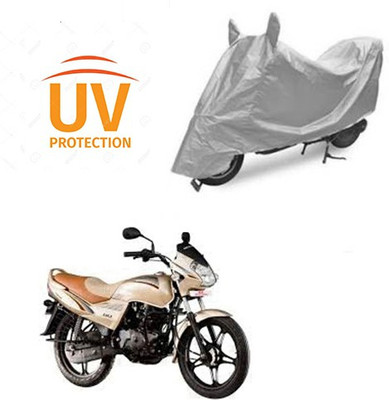 saanvi Two Wheeler Cover for LML(Freedom, Silver)