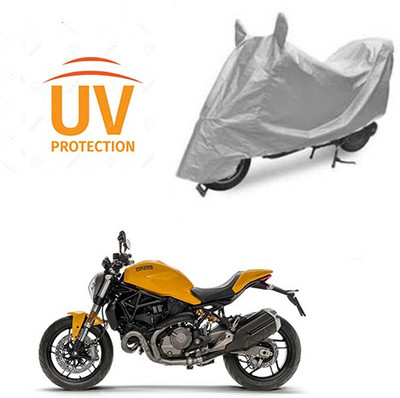 Atulit enterprises Two Wheeler Cover for Ducati(Monster 821, Silver)