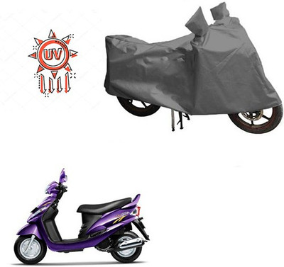 HYBRIDS COLLECTION Waterproof Two Wheeler Cover for Mahindra(Rodeo RZ, Grey)