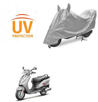 THE REAL ARV Waterproof Two Wheeler Cover for Hero(Moto Corp Duet, Silver)