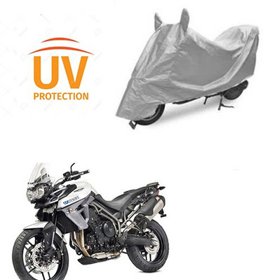 Feel heaven Two Wheeler Cover for Universal For Bike(Silver)