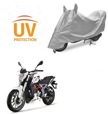 Atulit enterprises Two Wheeler Cover for DSK Benelli(TNT 25, Silver)