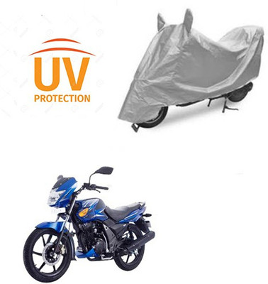 saanvi Two Wheeler Cover for TVS(Flame SR125, Silver)