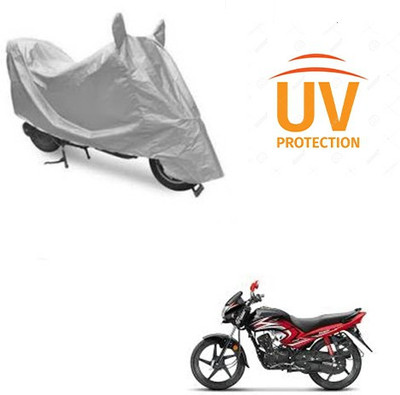 Atulit enterprises Two Wheeler Cover for Honda(Dream Yuga, Silver)