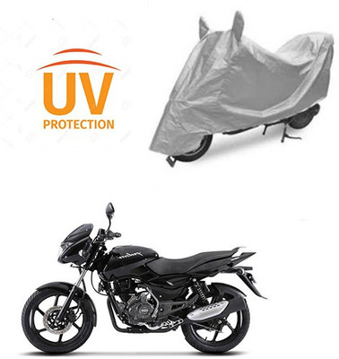 Feel heaven Two Wheeler Cover for Bajaj(Pulsar 150, Silver)