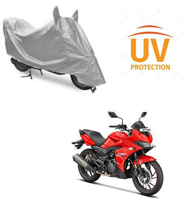 Feel heaven Two Wheeler Cover for Hero(Xtreme, Silver)