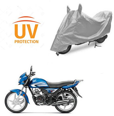 Atulit enterprises Two Wheeler Cover for Hero(CD 110 Dream, Silver)