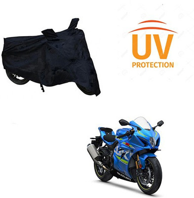 Atulit enterprises Two Wheeler Cover for Suzuki(GSX, Black)