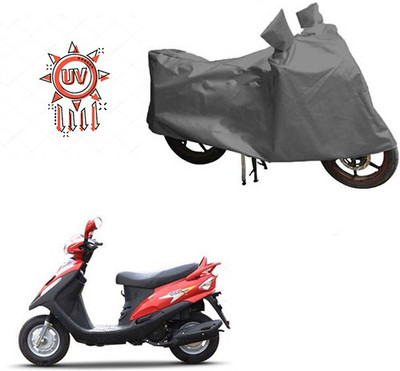 HYBRIDS COLLECTION Waterproof Two Wheeler Cover for Mahindra(Flyte, Grey)