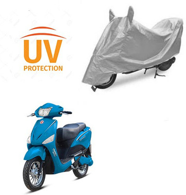 Feel heaven Two Wheeler Cover for Hero(Electric, Silver)