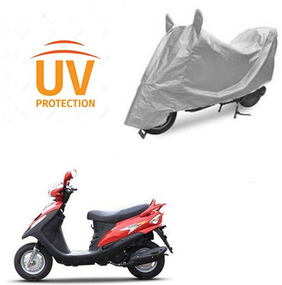 RPSENTTERPR Waterproof Two Wheeler Cover for Mahindra(Flyte, Silver)