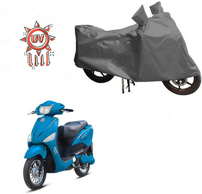 THE REAL ARV Waterproof Two Wheeler Cover for Hero(Electric, Grey)