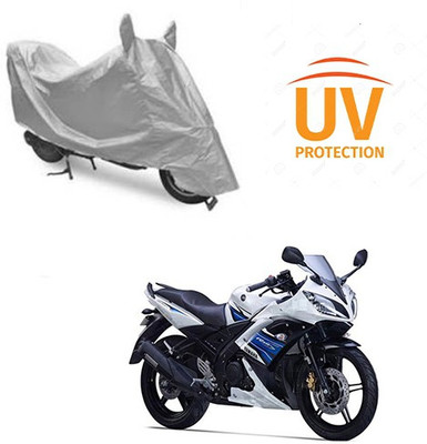 Atulit enterprises Two Wheeler Cover for Yamaha(YZF R15 S, Silver)
