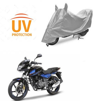 saanvi Two Wheeler Cover for Bajaj(Pulsar 150 DTS-i, Silver)