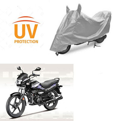 Atulit enterprises Two Wheeler Cover for Hero(Super Splendor, Silver)