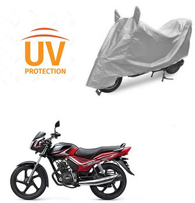 HYBRIDS COLLECTION Waterproof Two Wheeler Cover for TVS(Star City, Silver)
