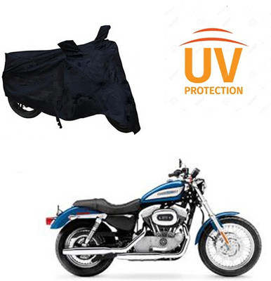 Atulit enterprises Two Wheeler Cover for Harley Davidson(XL 883, Black)