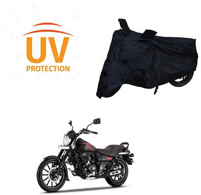saanvi Two Wheeler Cover for Bajaj(Avenger 220 Street, Black)