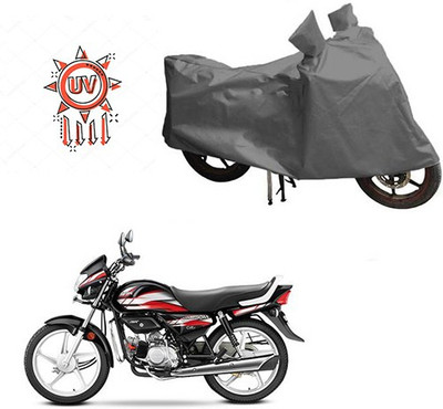 HYBRIDS COLLECTION Waterproof Two Wheeler Cover for Hero(CD deluxe, Grey)