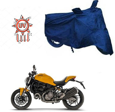 RPSENTTERPR Waterproof Two Wheeler Cover for Ducati(Monster 821, Blue)