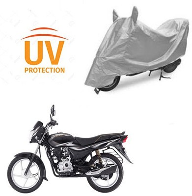 Atulit enterprises Two Wheeler Cover for Bajaj(Platina 100 DTS-i, Silver)