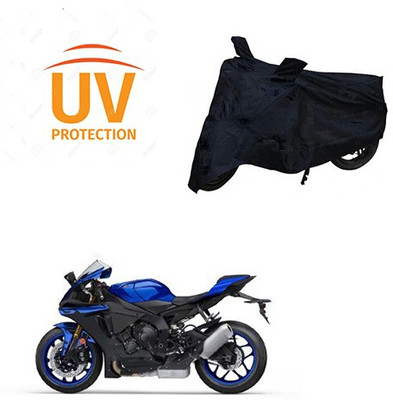 Atulit enterprises Two Wheeler Cover for Yamaha(YZF R1, Black)