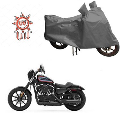 HYBRIDS COLLECTION Waterproof Two Wheeler Cover for Harley Davidson(XL 1200, Grey)