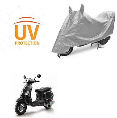 HYBRIDS COLLECTION Waterproof Two Wheeler Cover for Piaggio(Vespa, Silver)