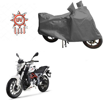 HYBRIDS COLLECTION Waterproof Two Wheeler Cover for DSK Benelli(TNT 25, Grey)