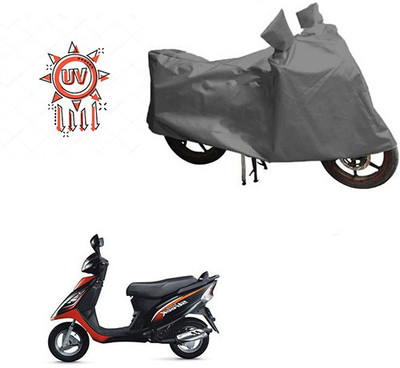 HYBRIDS COLLECTION Waterproof Two Wheeler Cover for TVS(Streek, Grey)