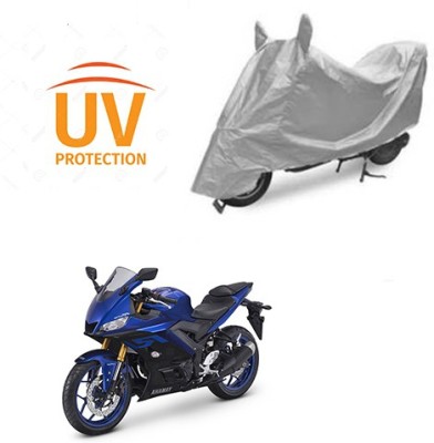 Atulit enterprises Two Wheeler Cover for Yamaha(YZF R25, Silver)