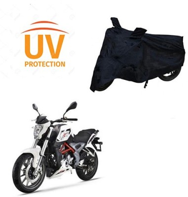 Feel heaven Two Wheeler Cover for DSK Benelli(TNT 25, Black)