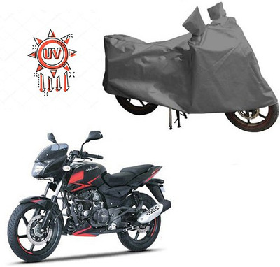 THE REAL ARV Waterproof Two Wheeler Cover for Bajaj(Pulsar 180 DTS-i, Grey)