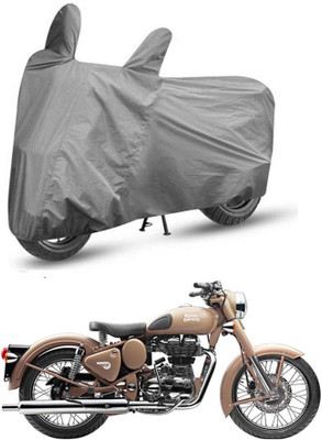 THE REAL ARV Two Wheeler Cover for Royal Enfield(Classic Desert Storm, Grey)