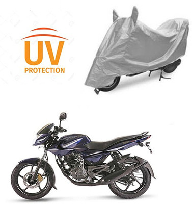 Atulit enterprises Two Wheeler Cover for Bajaj(Pulsar 135 LS DTS-i, Silver)