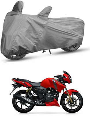 Mdstar Waterproof Two Wheeler Cover for TVS(Apache RTR 160, Grey)