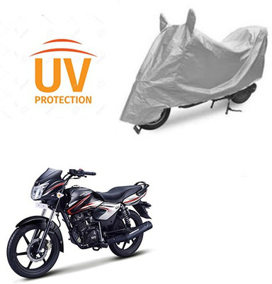 HYBRIDS COLLECTION Waterproof Two Wheeler Cover for TVS(Phoenix 125, Silver)