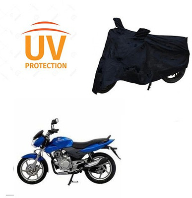 saanvi Two Wheeler Cover for Bajaj(DTS-i, Black)