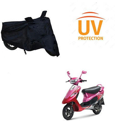 Feel heaven Two Wheeler Cover for TVS(Scooty Pep+, Black)
