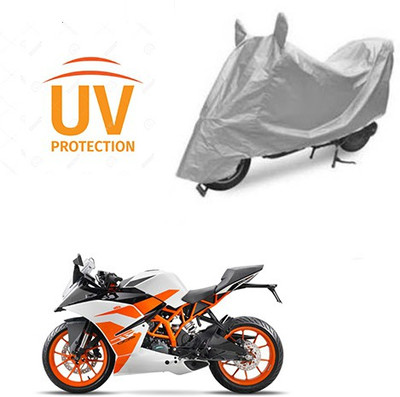 saanvi Two Wheeler Cover for KTM(Duke 200, Silver)